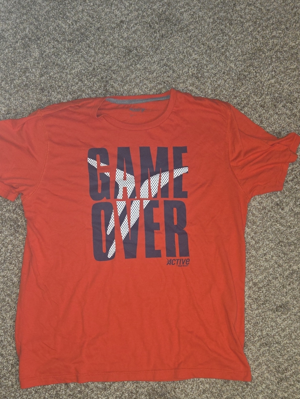 Active USA Red'Game Over' Graphic Tee